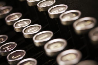 Eski bir vintage türü yazar tuşları