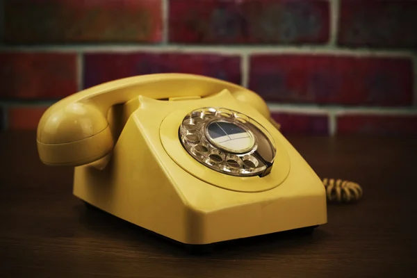 Staré retro styl rotační telefon — Stock fotografie