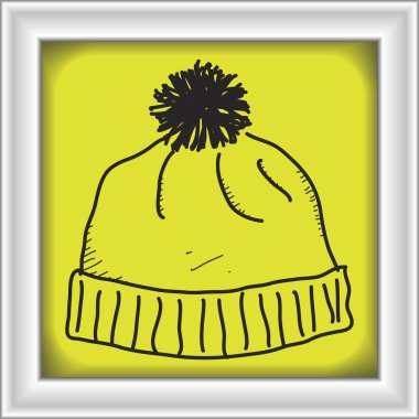 Basit doodle bobble şapka