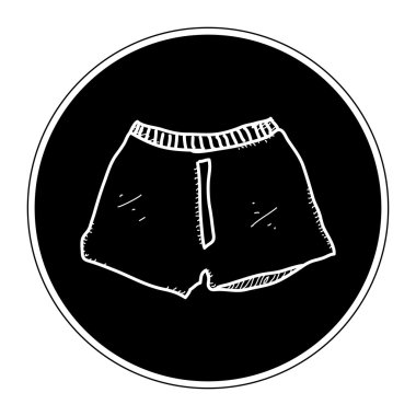 Boxer şort basit doodle