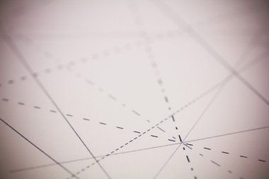 Çizgilerle bağlı kağıt siyah iğne