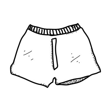 Boxer şort basit doodle