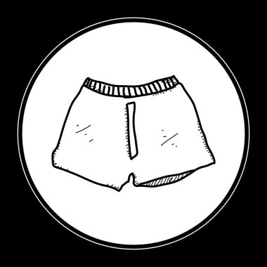 Boxer şort basit doodle