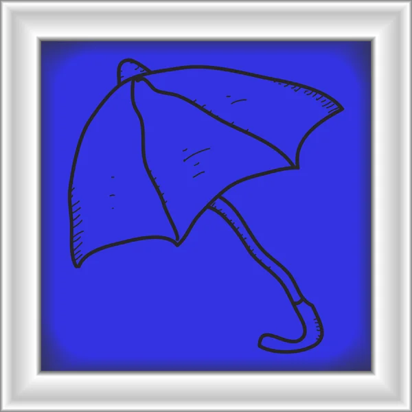 Doodle simples de um guarda-chuva —  Vetores de Stock