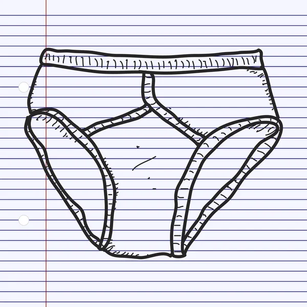 Doodle simples de um par de calças — Vetor de Stock