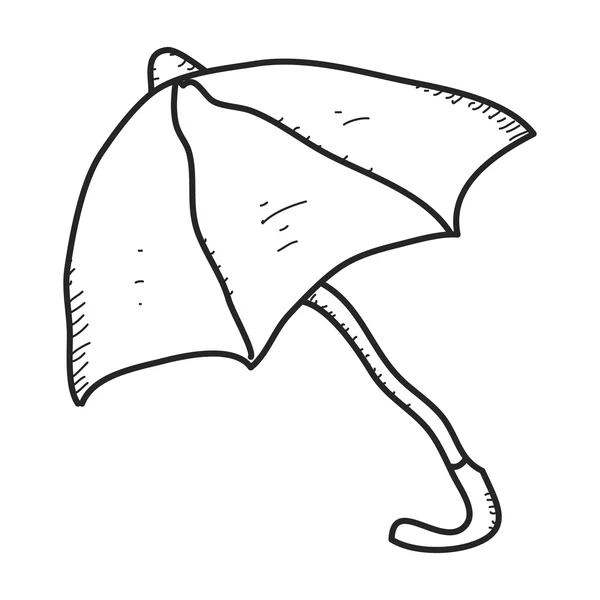 Enkla doodle av ett paraply — Stock vektor