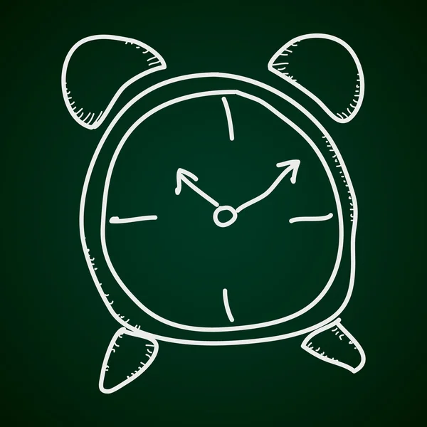 Einfaches Doodle einer Uhr — Stockvektor