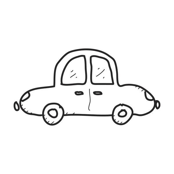 車の簡単な落書き — ストックベクタ