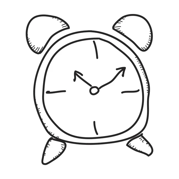 Απλή doodle του ένα ρολόι — Διανυσματικό Αρχείο