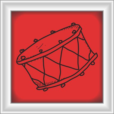 Bir davul basit doodle