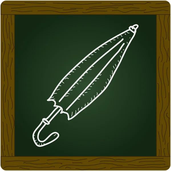 Bir şemsiye basit doodle — Stok Vektör