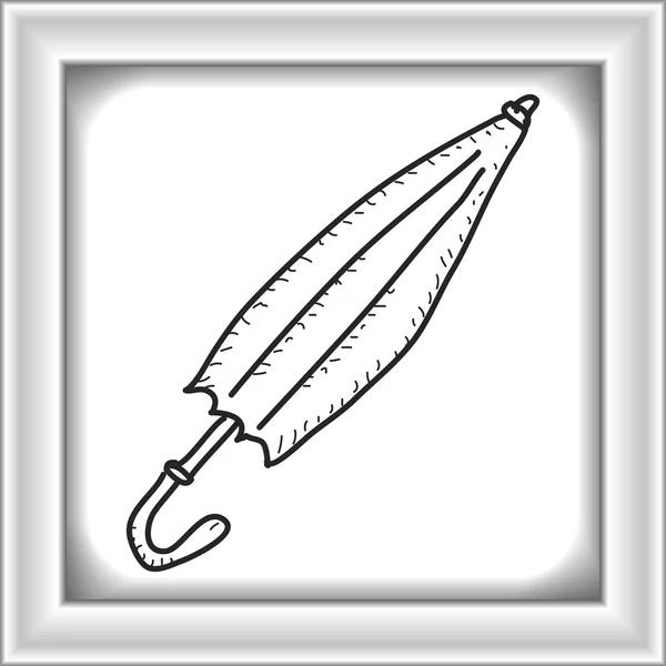 Jednoduchý doodle deštník — Stockový vektor