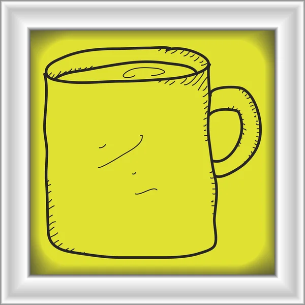 Простые каракули из чашки — стоковый вектор