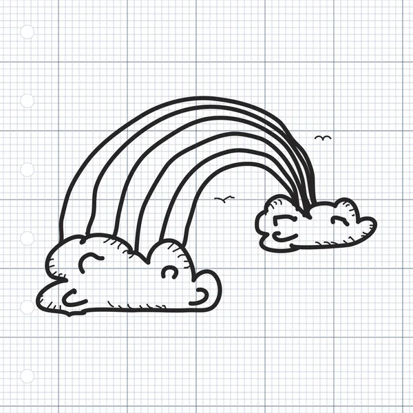 Bir gökkuşağının basit doodle
