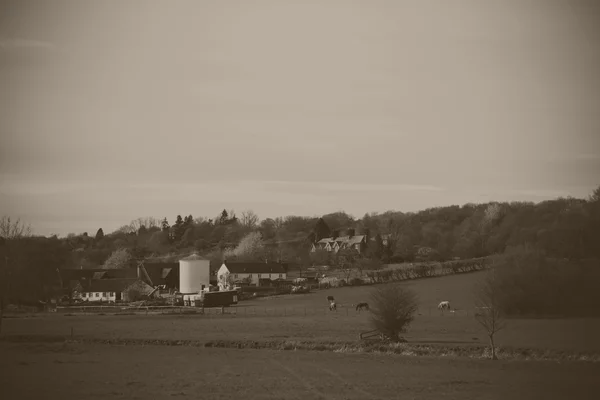 Vista sobre os Chilterns, Inglaterra perto de Little Missenden — Fotografia de Stock