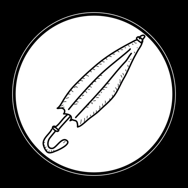 Scarabocchio semplice di un ombrello — Vettoriale Stock