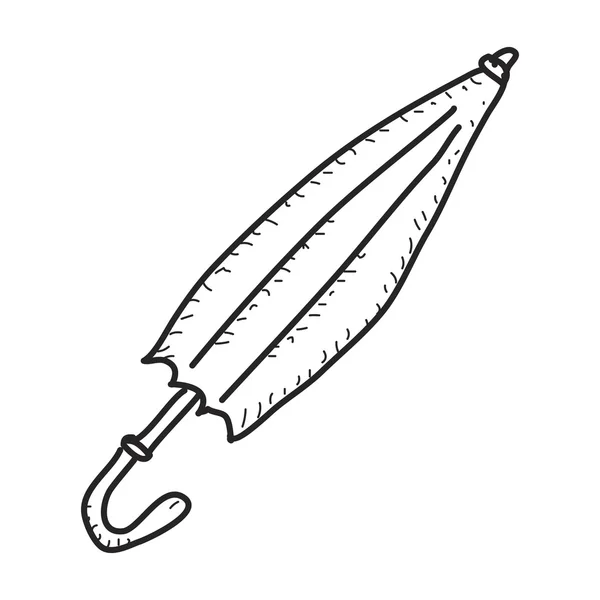 Garabato simple de un paraguas — Vector de stock