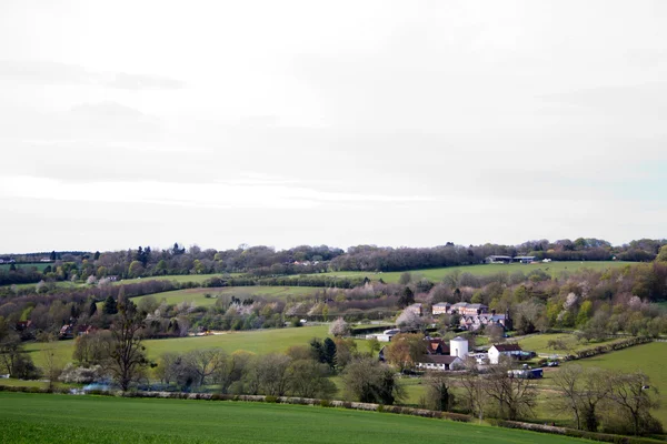 Vista sobre o campo nos Chilterns — Fotografia de Stock