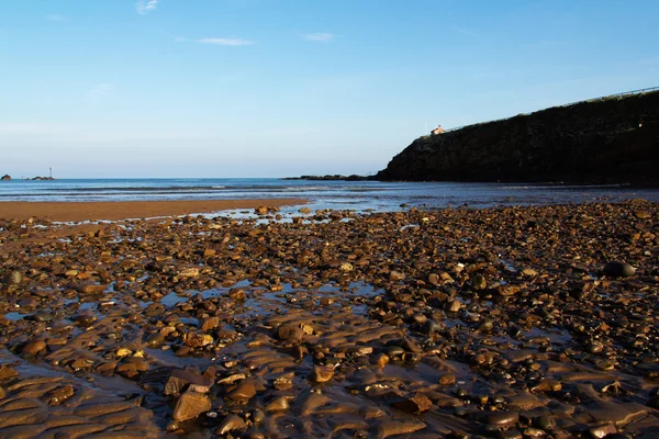 Visa från stranden vid Bude i Cornwall — Stockfoto