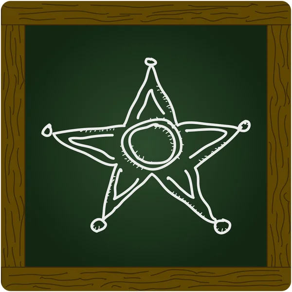 Απλή doodle του ένα αστέρι — Διανυσματικό Αρχείο