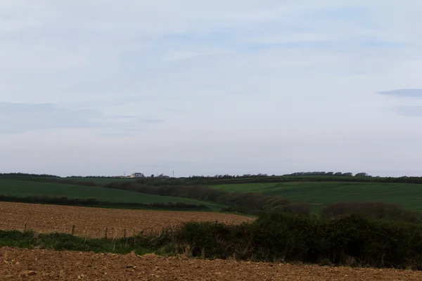 Vista sobre el campo cerca de Bude en Cornwall — Foto de Stock