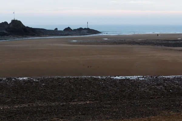 Vista dalla spiaggia di Bude, Cornovaglia — Foto Stock