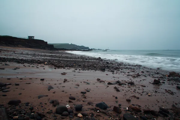 Lång exponering skott av havet kommer in — Stockfoto