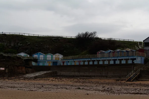 Visa från stranden i Bude, Cornwall — Stockfoto
