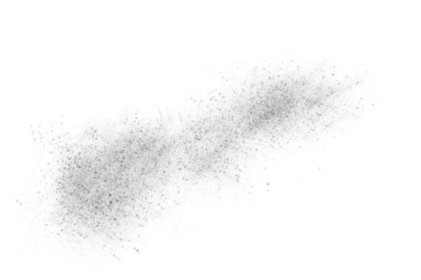 Explosión de polvo abstracto negro sobre fondo blanco —  Fotos de Stock