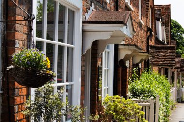 Beaconsfield, İngiltere - Haziran 2016: Satır içinde teraslı evler