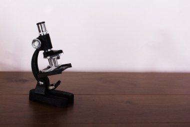 Bilim arka plan için bir tablosundaki mikroskop