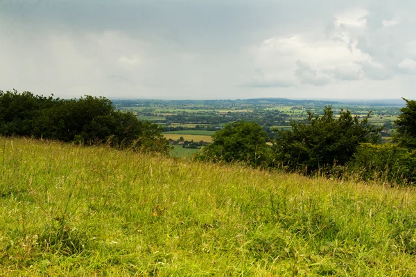 Grumlig vy över Chilterns i Buckinghamshire — Stockfoto