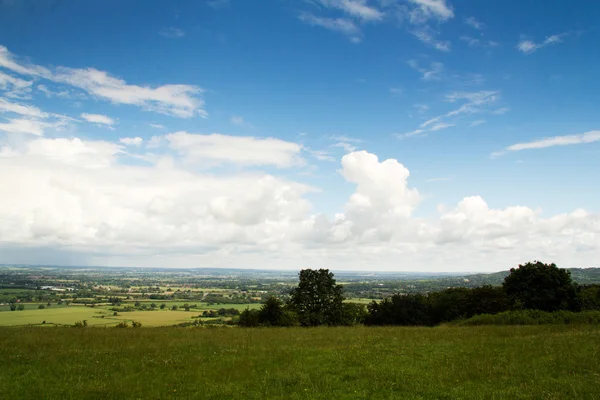 Vista nuvolosa sui Chilterns nel Buckinghamshire — Foto Stock