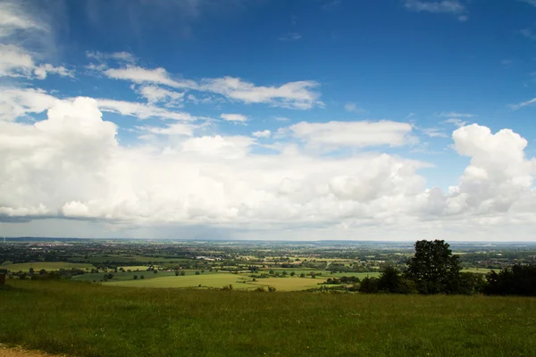 Vista nuvolosa sui Chilterns nel Buckinghamshire — Foto Stock