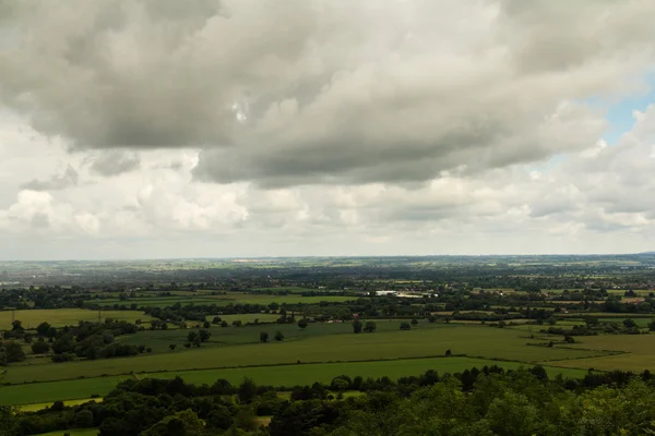 Grumlig vy över Chilterns i Buckinghamshire — Stockfoto