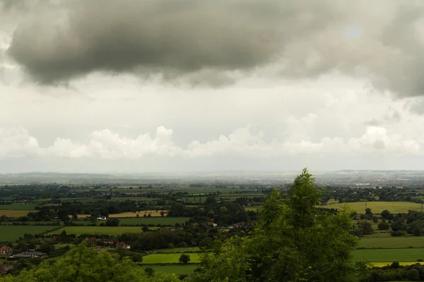 Zataženo výhled Chilterns v Buckinghamshire — Stock fotografie