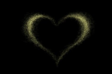 Siyah bir arka plan üzerinde renkli soyut toz patlama