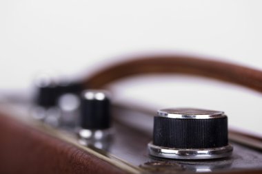 Aramalar bir retro tarzı radyo, yakın çekim