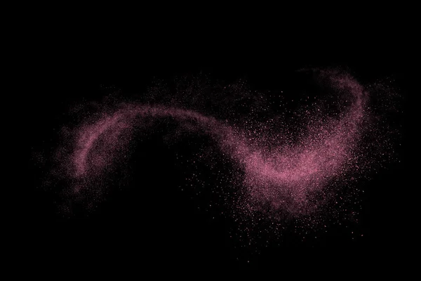 Colourful abstract powder explosion on a black background — Stock Photo, Image