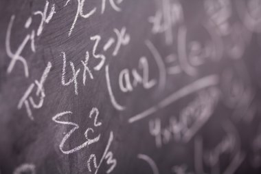 Blackboard matematik denklemler, yakın çekim