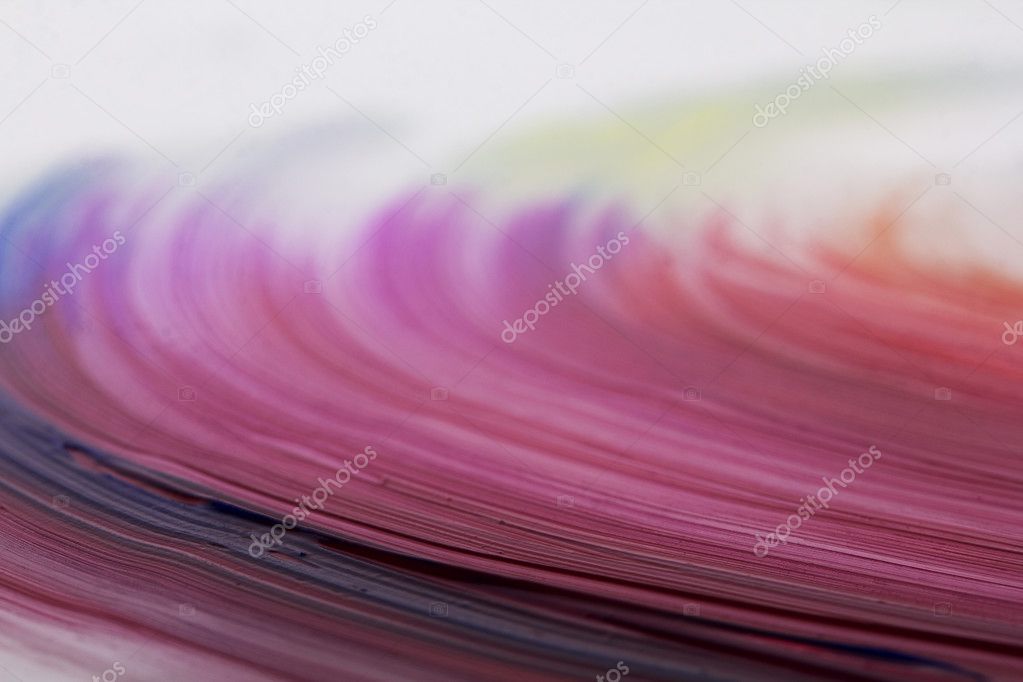 Close up of a purple brush stroke 