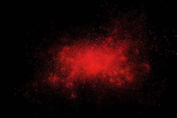 Kolorowa Abstrakcja proszku wybuch na czarnym tle — Zdjęcie stockowe
