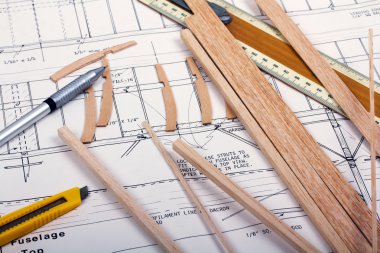 Balsa ahşap model uçak yapma