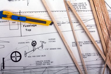 Balsa ahşap model uçak yapma