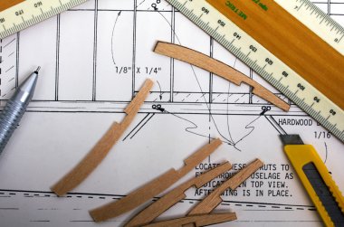 Balsa ahşap model uçak yapma