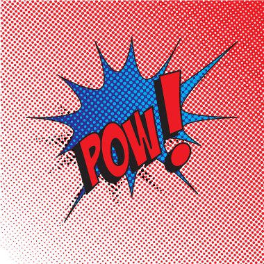 Renkli çizgi roman tarzı patlama vektör etkisi