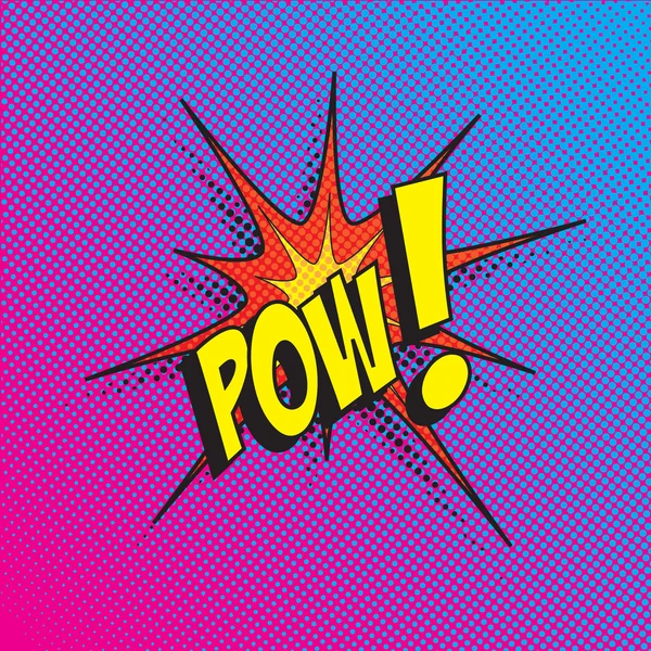 Renkli çizgi roman tarzı patlama vektör etkisi