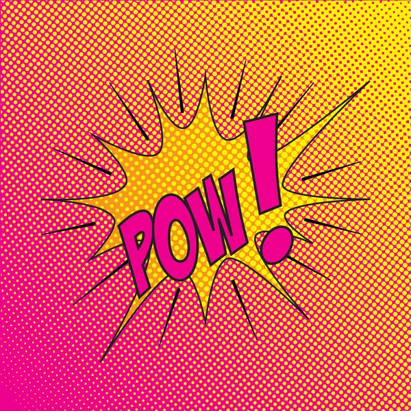 Renkli çizgi roman tarzı patlama vektör etkisi