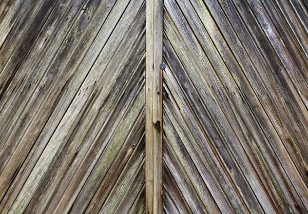 Close up of diagonal rustic wooden planks — Stock Photo, Image