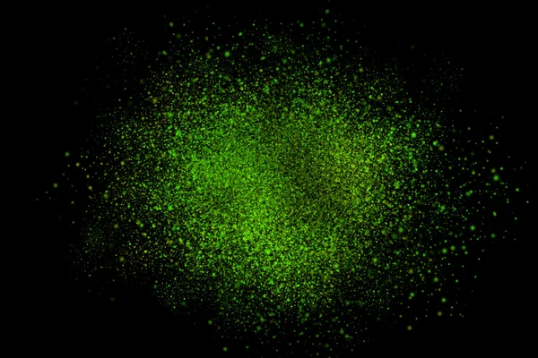 Siyah bir arka plan üzerinde renkli soyut toz patlama